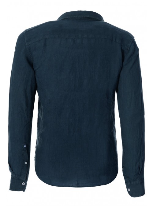 Slam Shirt Tindari ocean blue colour. REGULAR FIT.
